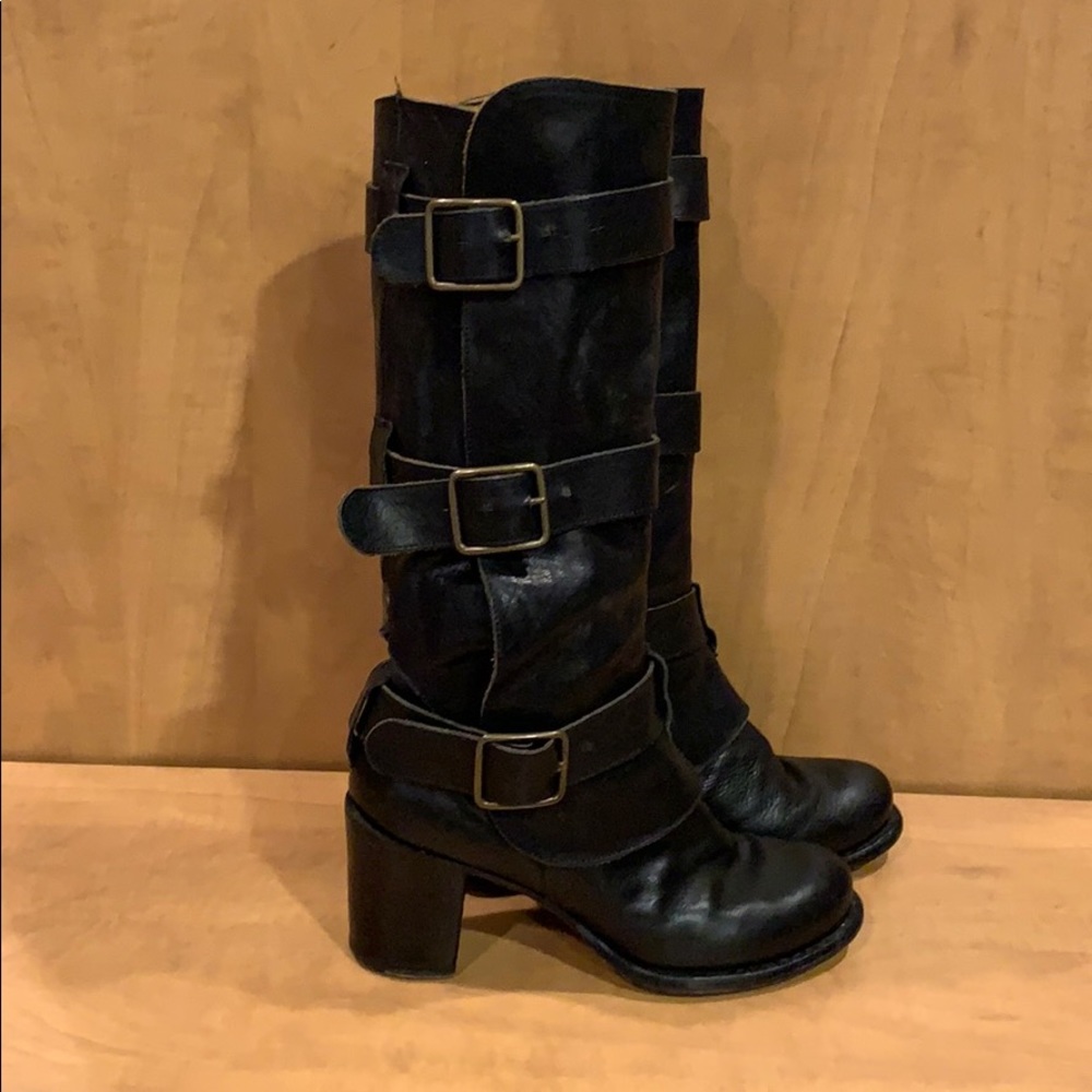Fiorentini + Baker convertible black moto boots